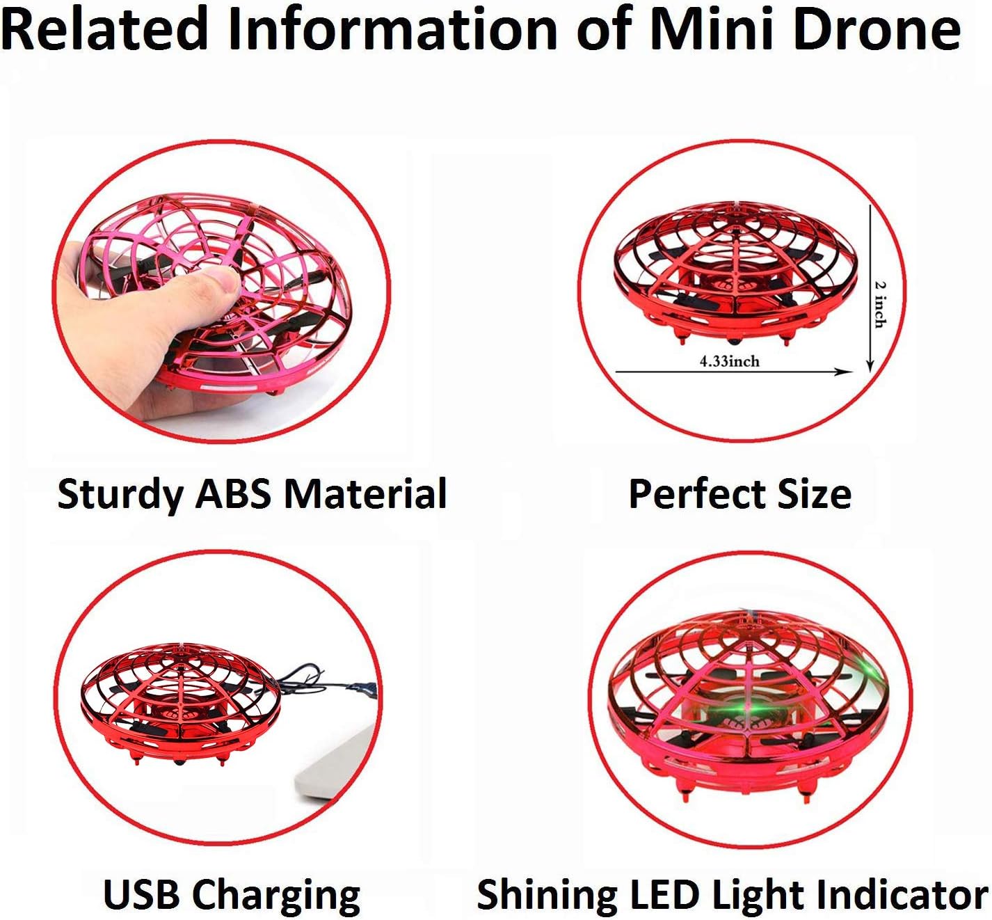 Drone for Kids Flying Ball Toys