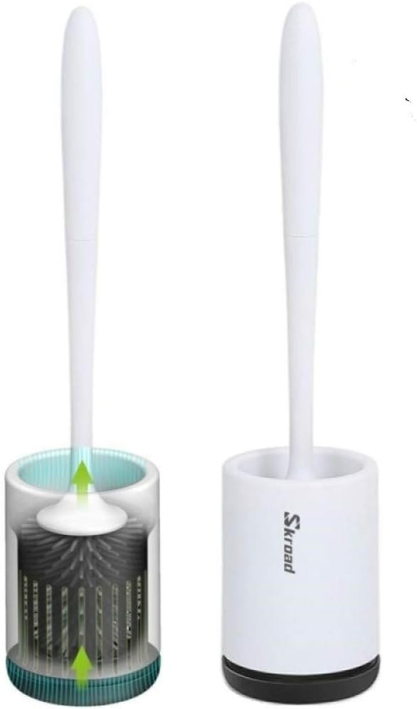 Soft Bristle Toilet Brush Set