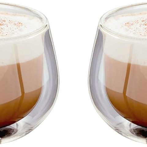 Double Walled Glass Coffee Cups 